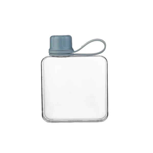 Leak-proof portable BPA-Free plastic lift ring flat water cube drinking bottle,... from ASI 37218 Athena Promo (tm)