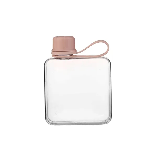 Leak-proof portable BPA-Free plastic lift ring flat water cube drinking bottle,... from ASI 37218 Athena Promo (tm)