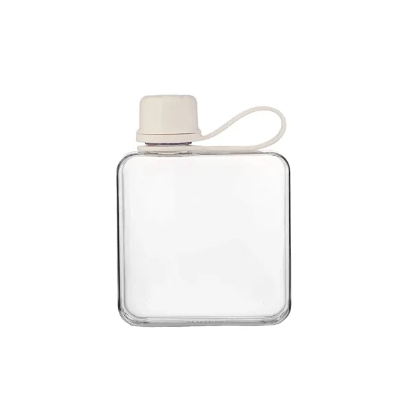 Leak-proof portable BPA-Free plastic lift ring flat water cube drinking bottle,... from ASI 37218 Athena Promo (tm)