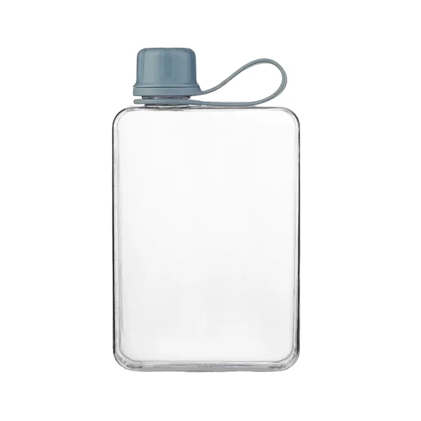Leak-proof portable BPA-Free plastic lift ring flat water cube drinking bottle,... from ASI 37218 Athena Promo (tm)