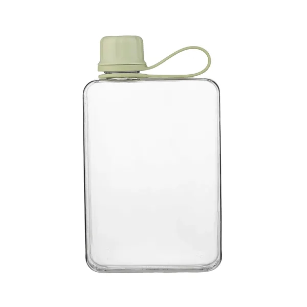 Leak-proof portable BPA-Free plastic lift ring flat water cube drinking bottle,... from ASI 37218 Athena Promo (tm)