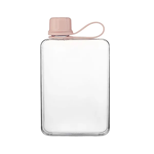 Leak-proof portable BPA-Free plastic lift ring flat water cube drinking bottle,... from ASI 37218 Athena Promo (tm)