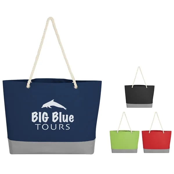 Polyester tote bag with rope handles... from ASI 61125 Hit Promotional Products / Hit®
