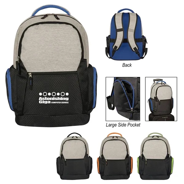 Backpack with space for a 17" laptop, multiple pockets, an air... from ASI 61125 Hit Promotional Products / Hit®