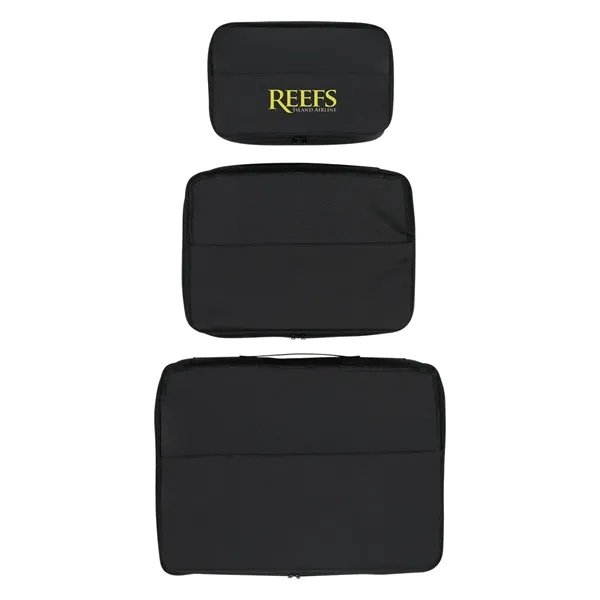 3-in-1 travel bag set with small, medium, and large bags made... from ASI 61125 Hit Promotional Products / Hit®
