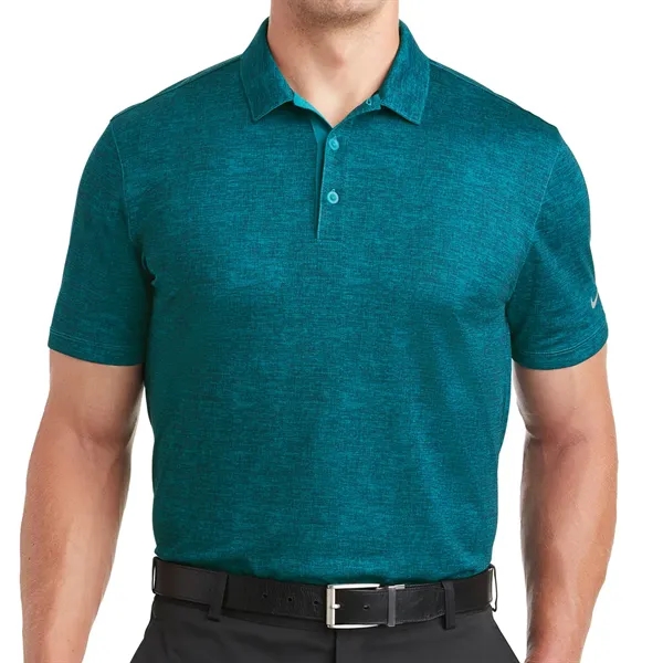 Polo with a crosshatch print, Dri-FIT fabrication, self-fabric collar, three-button placket... from ASI 61125 Hit Promotional Products / Hit®