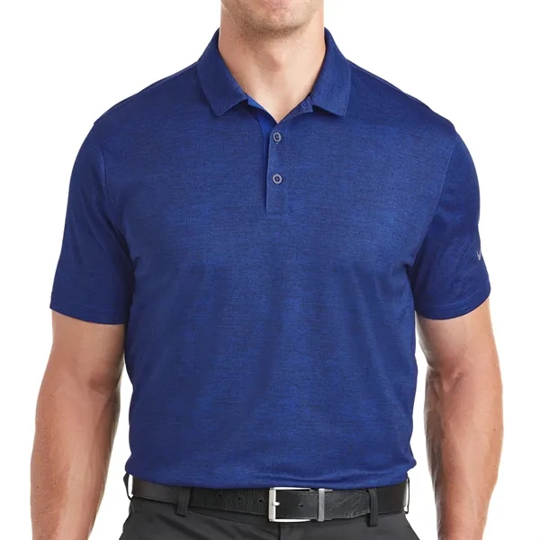Polo with a crosshatch print, Dri-FIT fabrication, self-fabric collar, three-button placket... from ASI 61125 Hit Promotional Products / Hit®