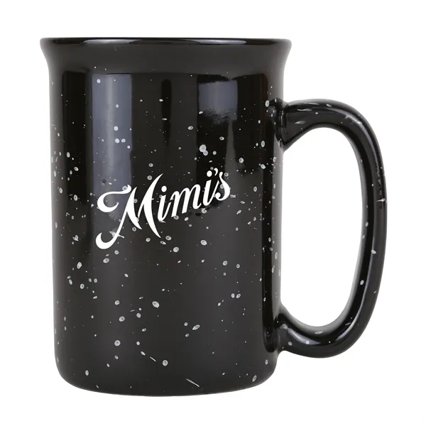 13 oz. speckled ceramic camping mug.... from ASI 52840 Evans Manufacturing