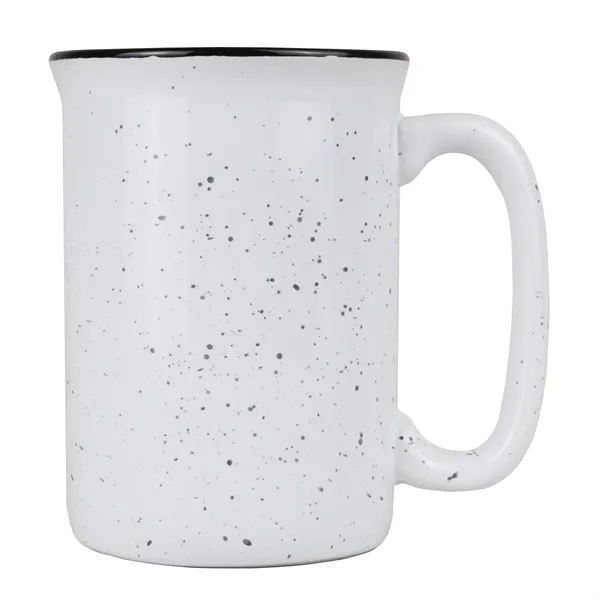 13 oz. speckled ceramic camping mug.... from ASI 52840 Evans Manufacturing