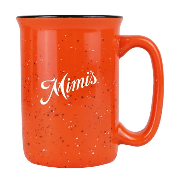 13 oz. speckled ceramic camping mug.... from ASI 52840 Evans Manufacturing