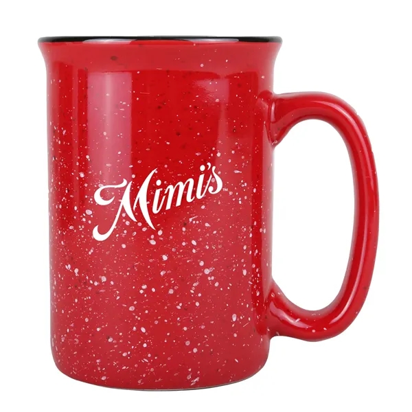13 oz. speckled ceramic camping mug.... from ASI 52840 Evans Manufacturing