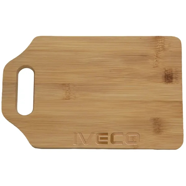 Spice up cooking spaces with a custom laser-engraved The Gourmet Bamboo... from ASI 71920 Moderne Glass Company Inc