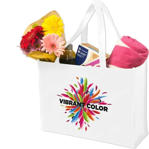 12" x 16" x 6" shopping tote made with non-woven rPET... from ASI 52840 Evans Manufacturing