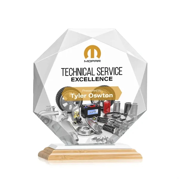 Striking Starfire Octagon award refracts light through all of its facets... from ASI 84592 St Regis Group / St Regis