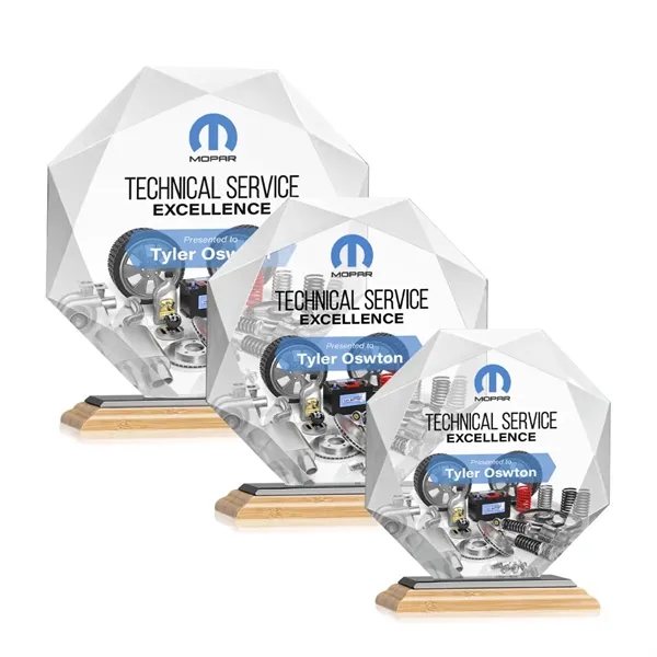 Striking Starfire Octagon award refracts light through all of its facets... from ASI 84592 St Regis Group / St Regis