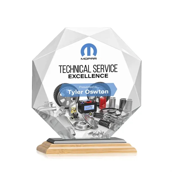 Striking Starfire Octagon award refracts light through all of its facets... from ASI 84592 St Regis Group / St Regis