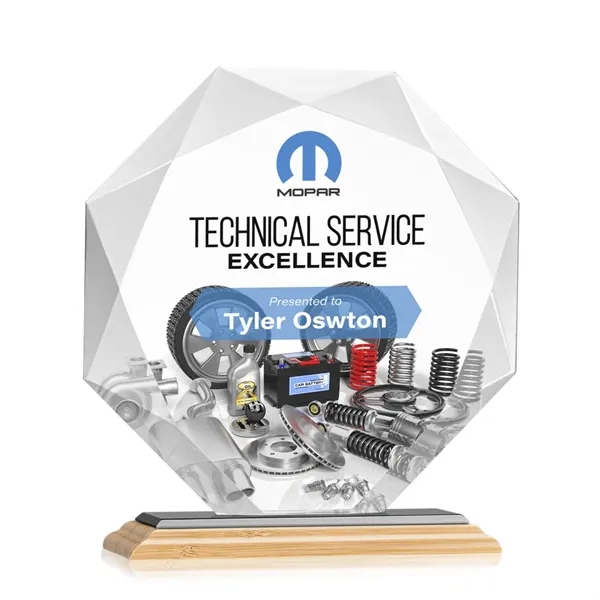 Striking Starfire Octagon award refracts light through all of its facets... from ASI 84592 St Regis Group / St Regis