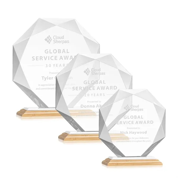 Striking Starfire Octagon award refracts light through all of its facets... from ASI 84592 St Regis Group / St Regis