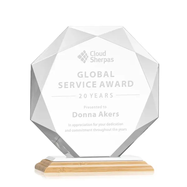 Striking Starfire Octagon award refracts light through all of its facets... from ASI 84592 St Regis Group / St Regis