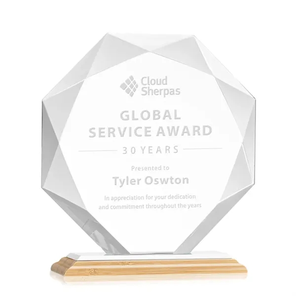 Striking Starfire Octagon award refracts light through all of its facets... from ASI 84592 St Regis Group / St Regis