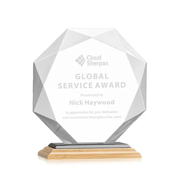 Striking Starfire Octagon award refracts light through all of its facets... from ASI 84592 St Regis Group / St Regis