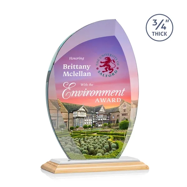 The Wichita VividPrint™ Award features thick 3/4" Starfire Crystal with deep... from ASI 84592 St Regis Group / St Regis