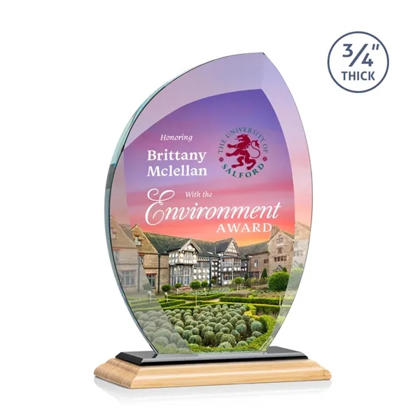 The Wichita VividPrint™ Award features thick 3/4" Starfire Crystal with deep... from ASI 84592 St Regis Group / St Regis