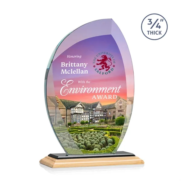 The Wichita VividPrint™ Award features thick 3/4" Starfire Crystal with deep... from ASI 84592 St Regis Group / St Regis