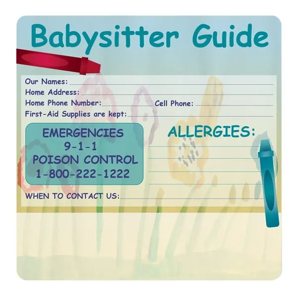 Health and safety information magnet with full color process graphics.... from ASI 92977 UniversalPromo, Inc / UP Line