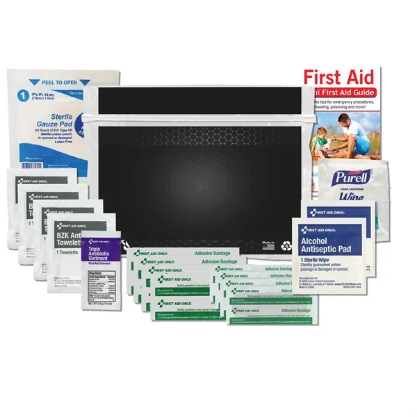 First aid kit with Mylex waterproof zip-style container.... from ASI 84514 Safety Made