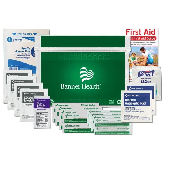 First aid kit with Mylex waterproof zip-style container.... from ASI 84514 Safety Made