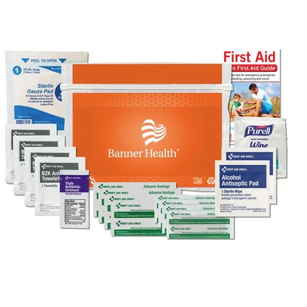 First aid kit with Mylex waterproof zip-style container.... from ASI 84514 Safety Made