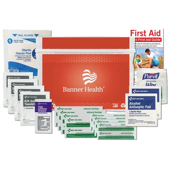 First aid kit with Mylex waterproof zip-style container.... from ASI 84514 Safety Made