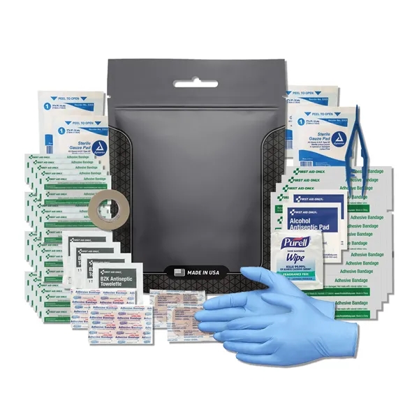 Waterproof first aid kit 3.0 filled with a variety of domestic... from ASI 84514 Safety Made