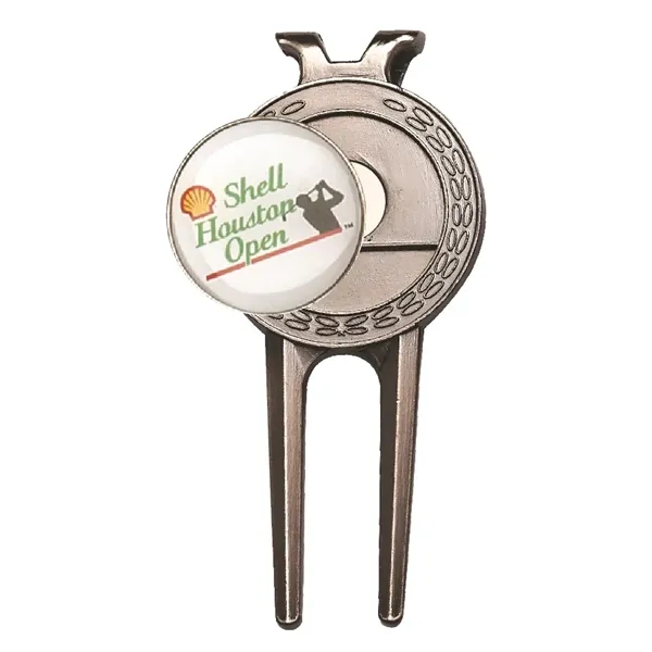 Classic divot tool / money clip with 1"  ball marker.... from ASI 68760 Marken Industries / Marken