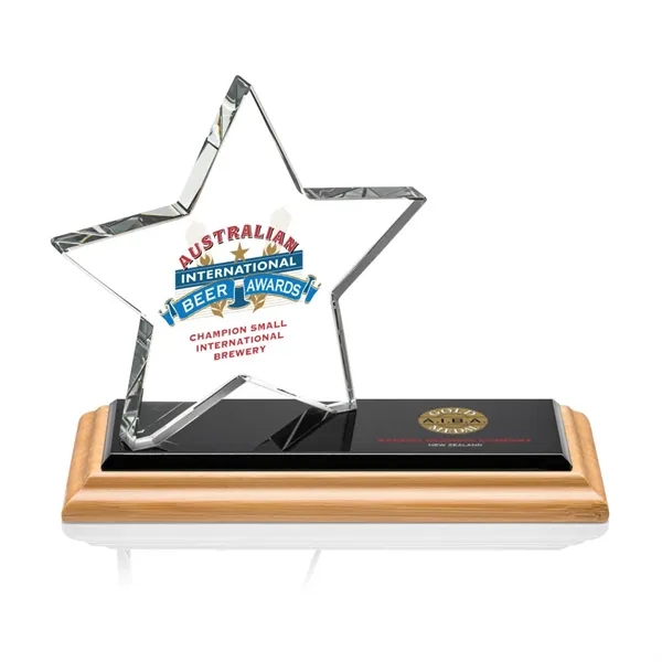 The Northam Star VividPrint™ Award features a sparkling 4.5" Starfire Crystal... from ASI 84592 St Regis Group / St Regis