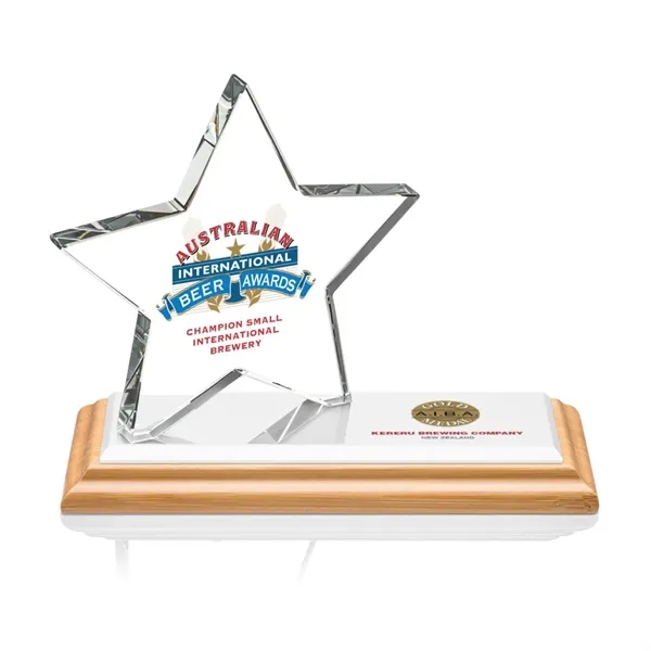 The Northam Star VividPrint™ Award features a sparkling 4.5" Starfire Crystal... from ASI 84592 St Regis Group / St Regis