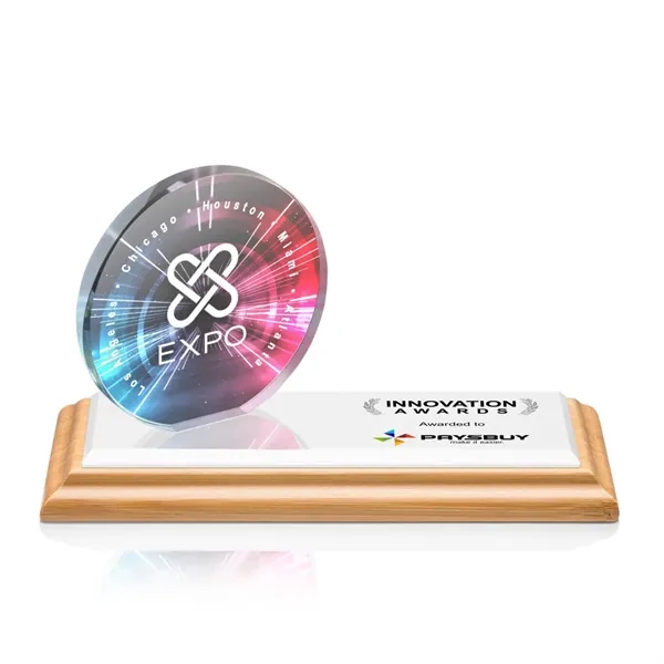 The Northam VividPrint™ Award features a lustrous 3.5” Starfire Crystal circle... from ASI 84592 St Regis Group / St Regis