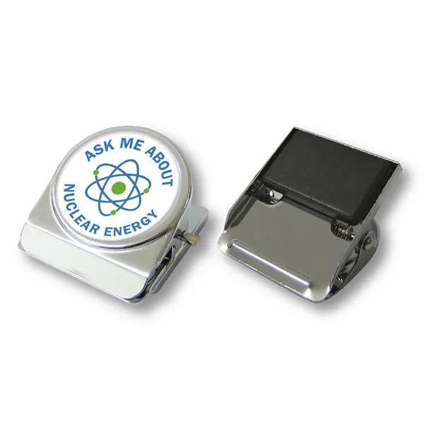 Circle clip with magnet and full color graphic under gel coating.... from ASI 63073 Openers.Beer / Hobow Caps and Beverage Tools Openers.Beer Gel Skin