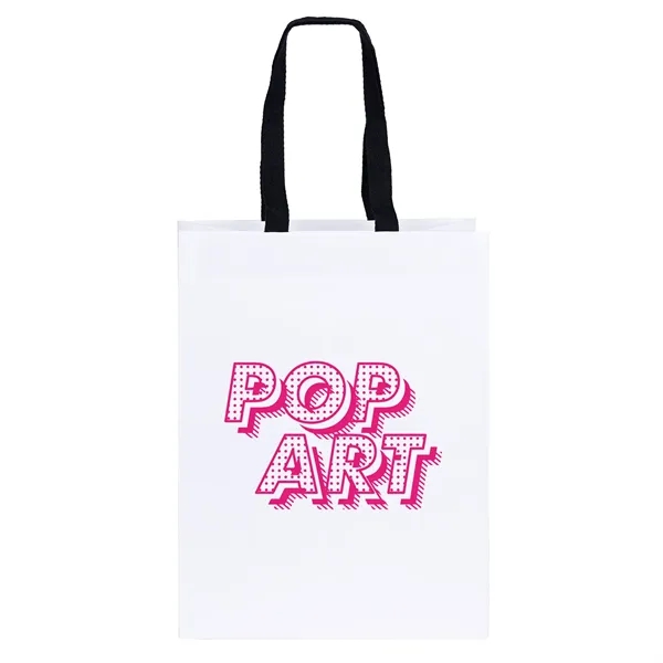 Woven Handle White Eurotote with 3/4" W x 14" long handles.... from ASI 37940 Bag Makers Inc