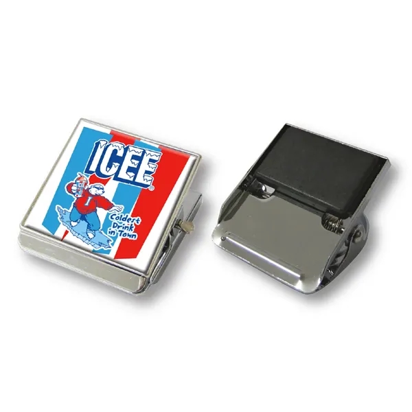 Square clip with a magnet on the back and a gel... from ASI 63073 Openers.Beer / Openers Plus Openers.Beer Gel Skin