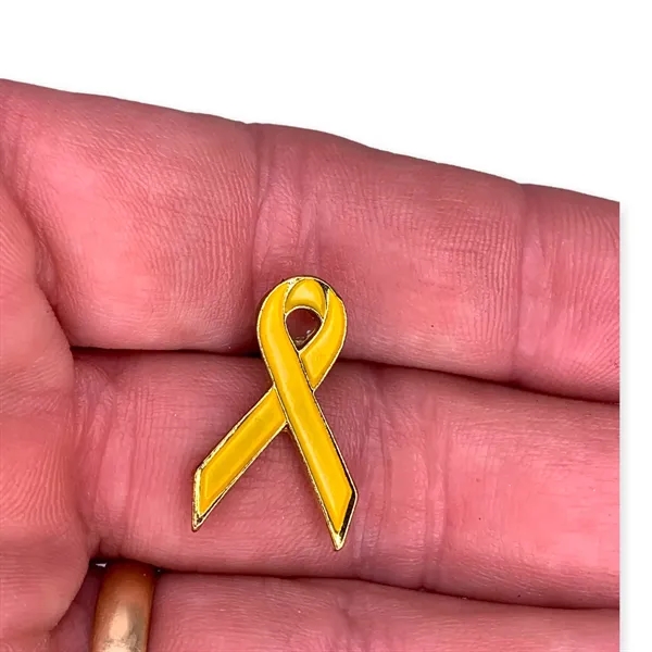 Yellow ribbon awareness lapel pin. Blank.... from ASI 96235 Wehr Industries Inc