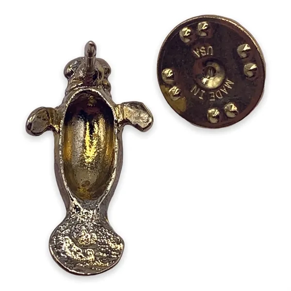 Fully dimensional manatee lapel pin. Blank.... from ASI 96235 Wehr Industries Inc