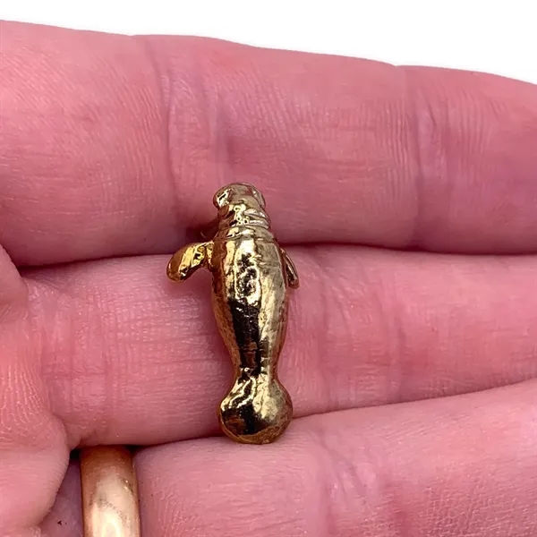 Fully dimensional manatee lapel pin. Blank.... from ASI 96235 Wehr Industries Inc