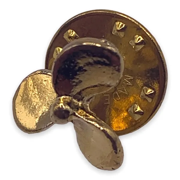 Three blade cupped propeller lapel pin. Blank.... from ASI 96235 Wehr Industries Inc
