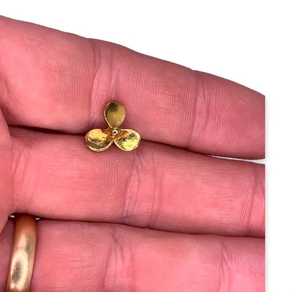 Three blade cupped propeller lapel pin. Blank.... from ASI 96235 Wehr Industries Inc
