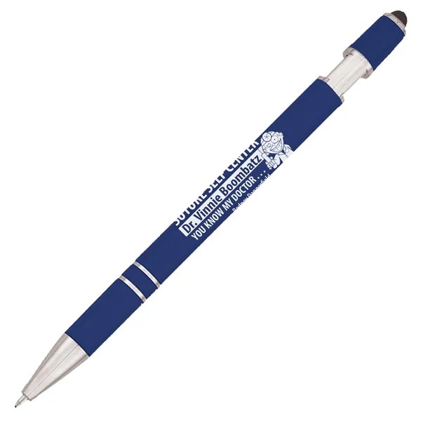 Recycled Ballpoint Stylus Pen made of recycled ABS plastic. Quality blue... from ASI 86850 Shepenco/Shelbyville Pencil Co, Inc / SHEPENCO® Shelbyville Pencil Company