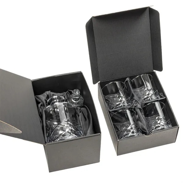 The Durham Decanter Set features a sleek decanter adorned with a... from ASI 84592 St Regis Group