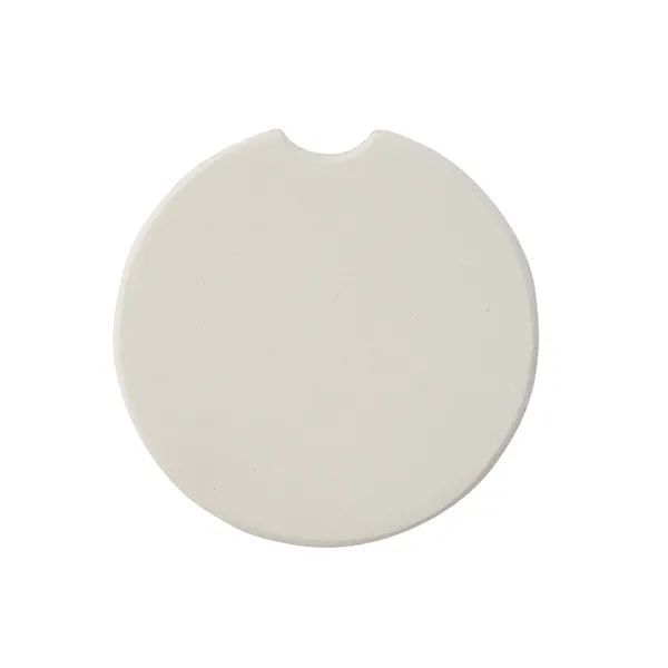 Absorbent ceramic car coaster with 1 color silkscreen imprint on 1... from ASI 37218 Athena Promo (tm)