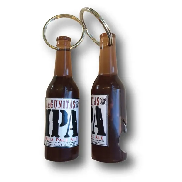 Plastic bottle opener with a keychain attachment.... from ASI 63073 Openers.Beer / Openers Plus Hobow Caps and Beverage Tools Openers.Beer